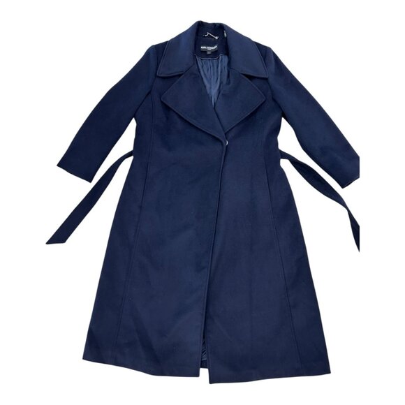 Karl Lagerfeld Wool Long Coat - Picture 3 of 9